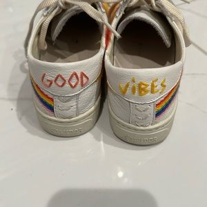 Size 8 leather Soludos tennis shoes